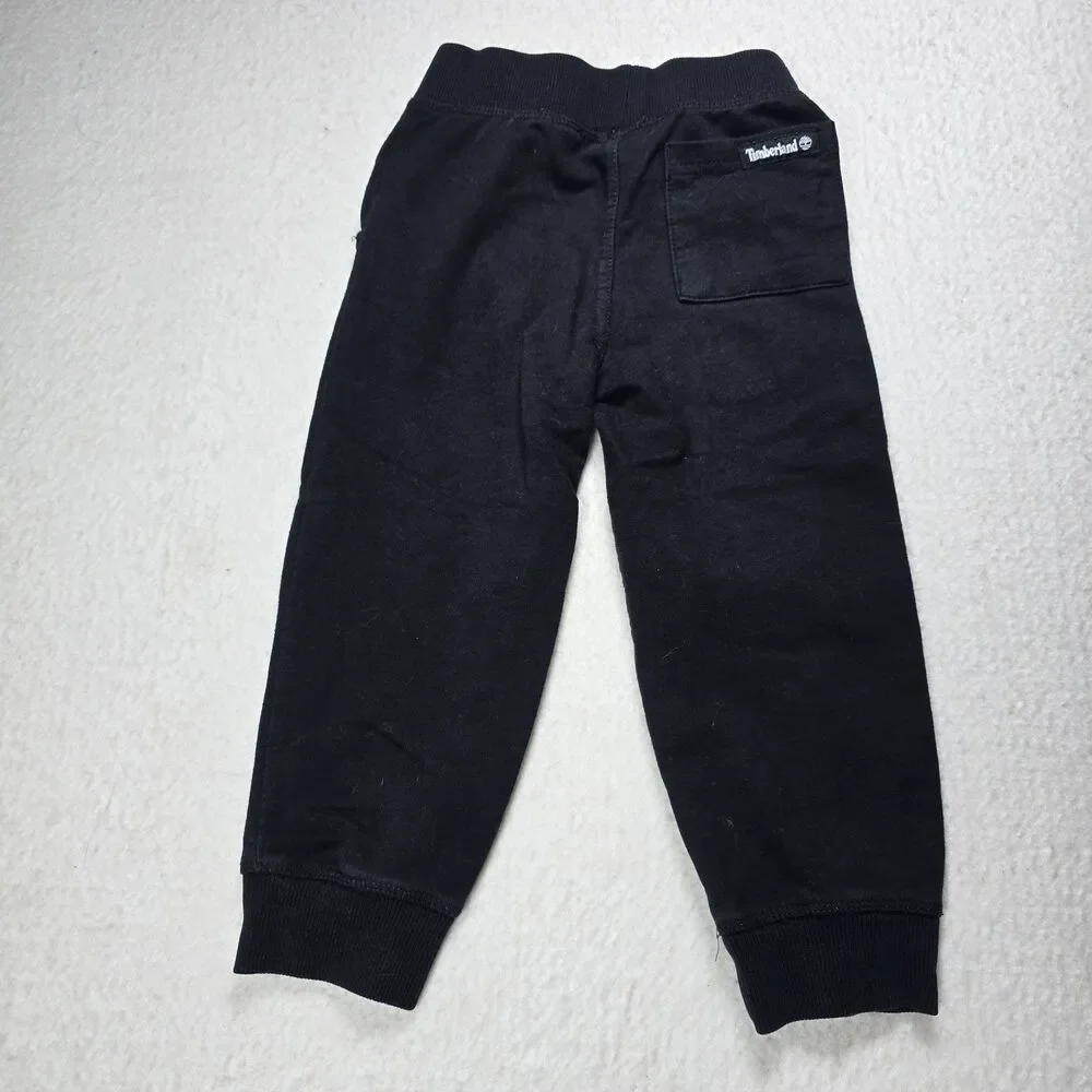 Timberland Toddler Boys Girls Unisex Black Jogger Sweatpants 3T